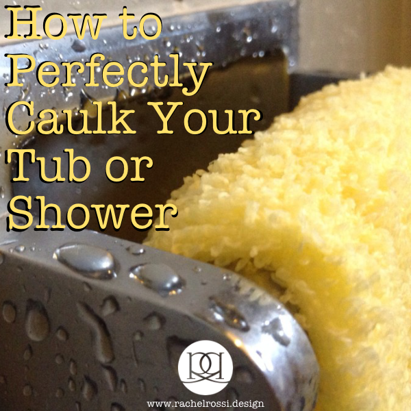 How to caulk your bathroom perfectly! A great tutorial with pictures and tips for a nice smooth application.