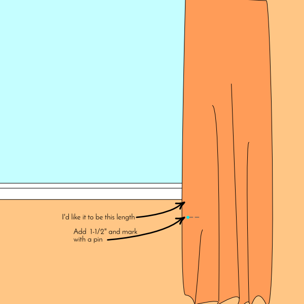 How to Hem a curtain