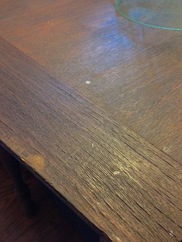 dried out table top
