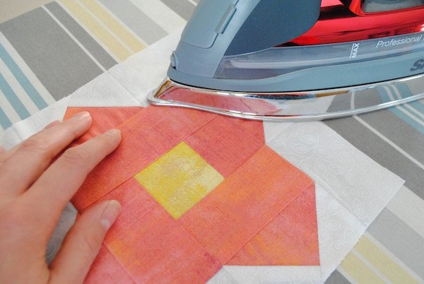 The best way to iron quilt blocks
