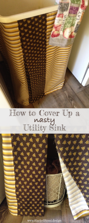 How to Make a Sink Skirt | Rachel Rossi