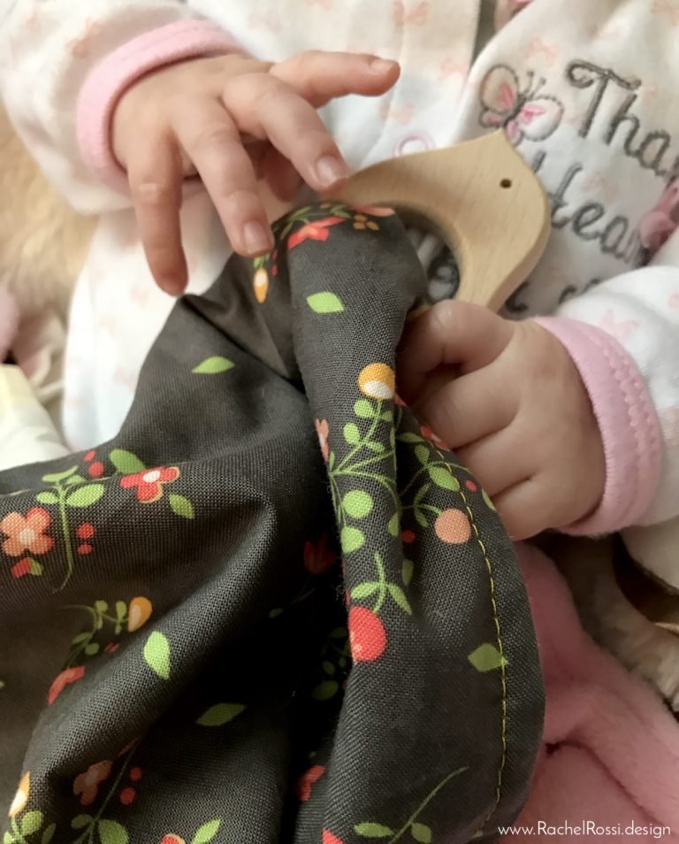 How to Make a Teething Blanket Rachel Rossi