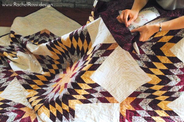 comissioned quilt for wedding
