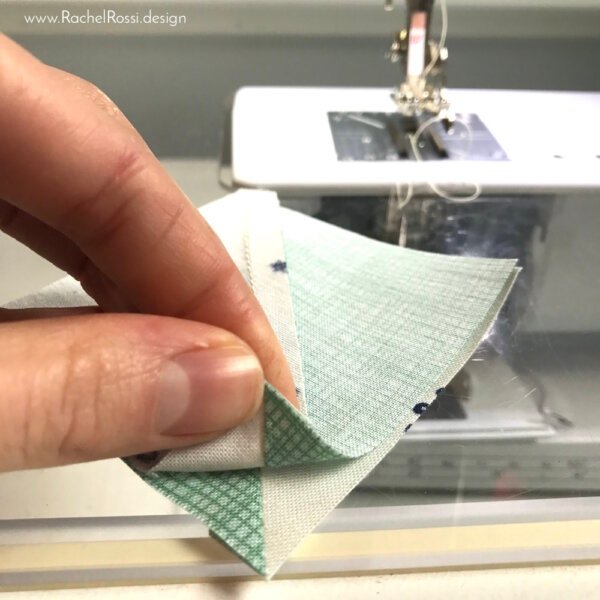 how to match seams on half square triangles