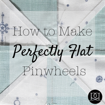 How to make perfectly flat pinwheel blocks