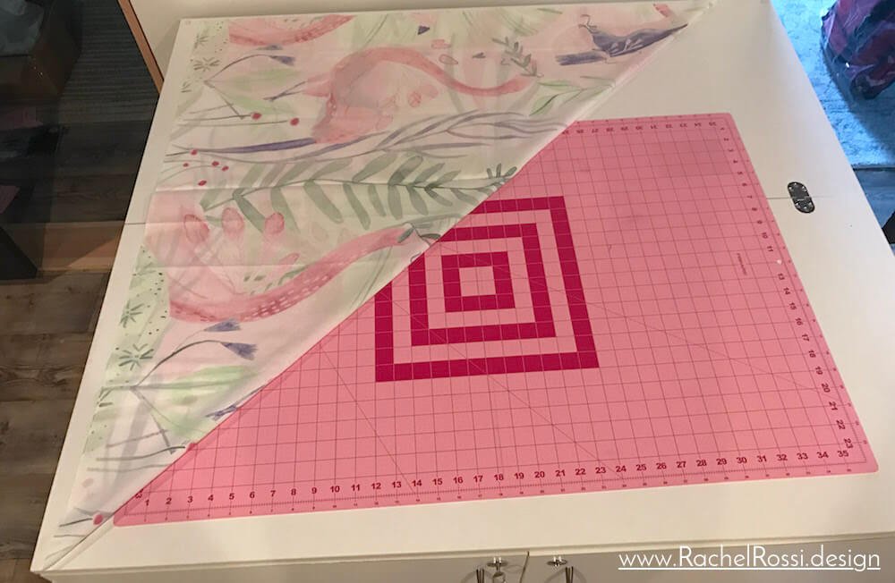 How to Cut Large Triangles on the Bias Quilting Tutorial Rachel Rossi