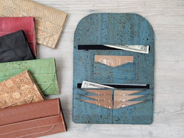 Cork wallet sewing pattern